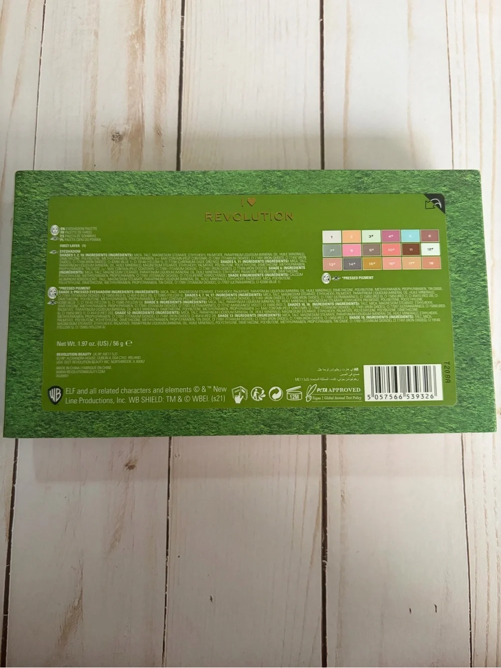 Revolution Elf Eyeshadow Palette Bundle - I’m A Cotton Headed Ninny Muggins NWT